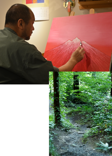 1.奉納画 公開制作