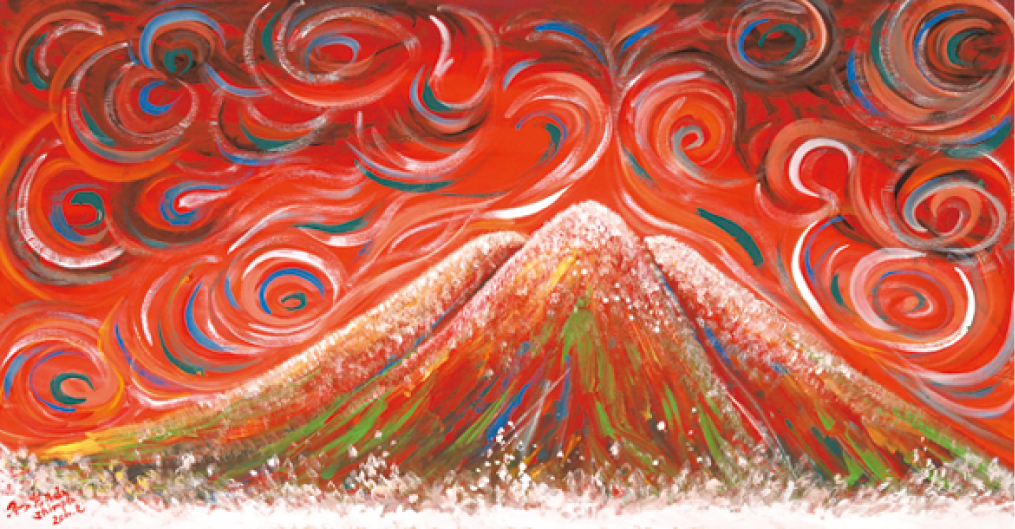 岩木山画『2011/2/3 制作』